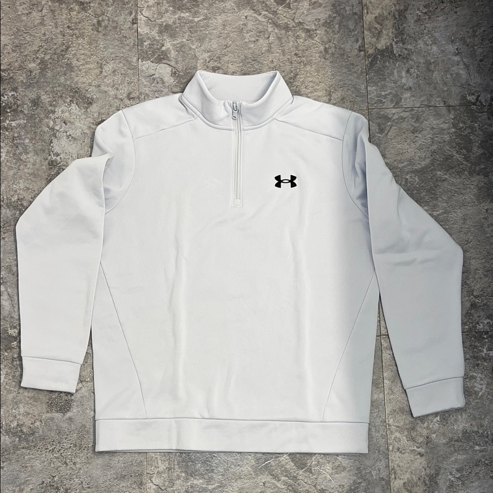 Under Armour Men's Gray Pullover Quarter Zip (large)